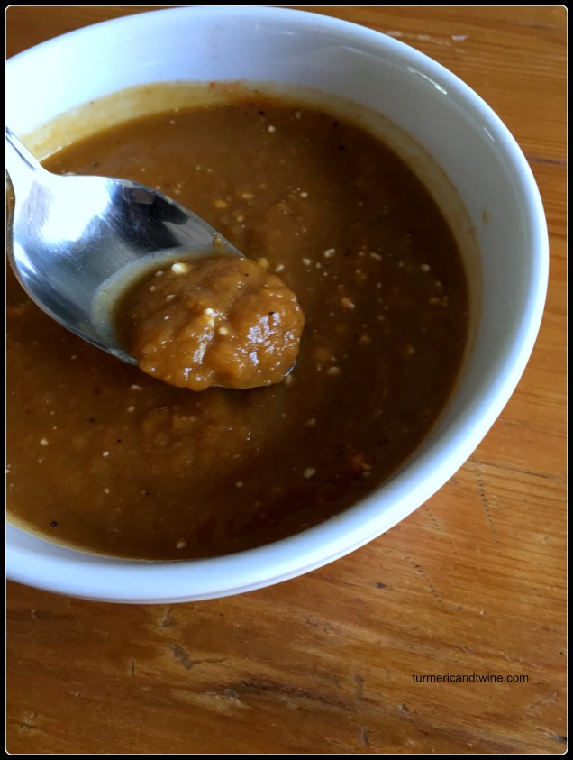 slow cooker butternut squash potage with chili and cocoa powder 3