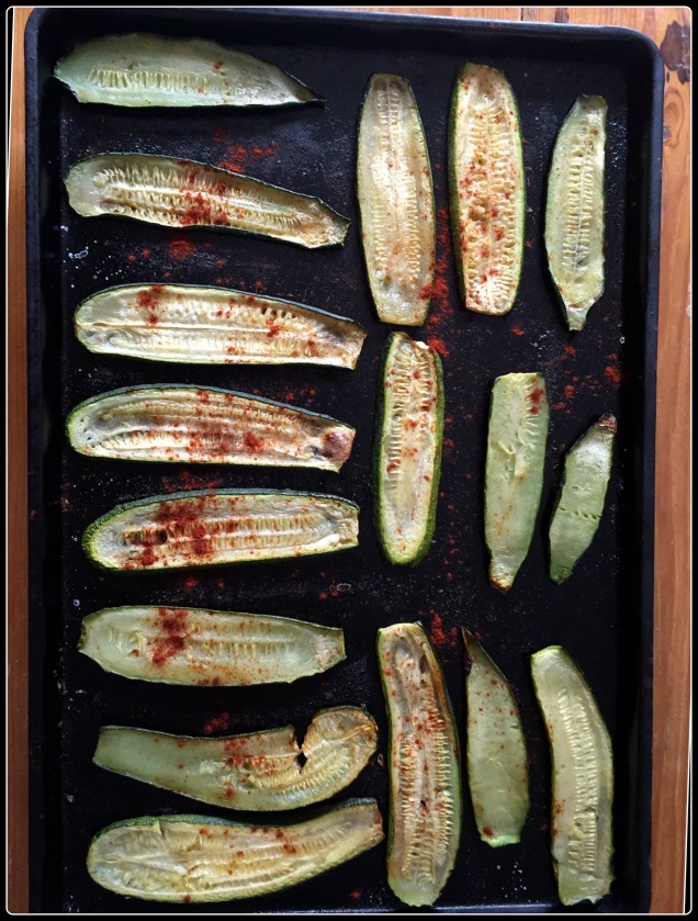 roasted zucchini with paprika