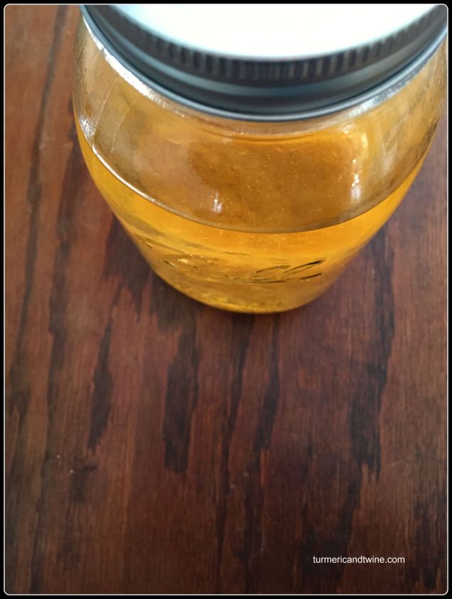Homemade Limoncello in a jar